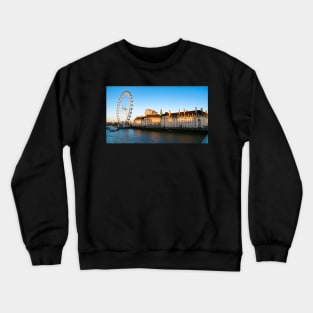 Sunset at County Hall London Crewneck Sweatshirt